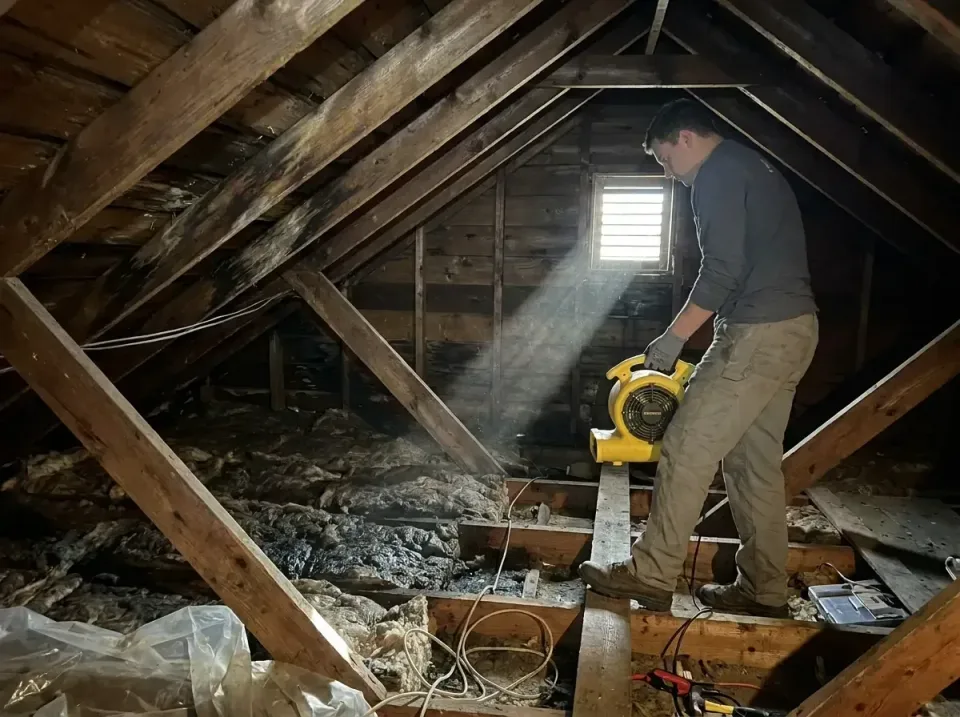 attic-water-damage-drying-proc-007 — frequently asked questions, Emergency Water Extraction & 24/7 Flood Response in Hopatco…